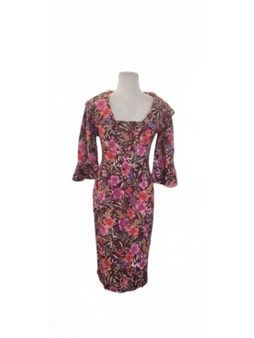 Vintage handmade 50’s 60’s classic pinup coquette romantic floral medium